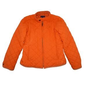 Ralph Lauren Kids Quilted Orange Jacket Size S (7) – Equestrian Riding Style